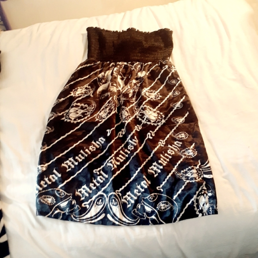 metal mullisha silk dress